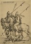 Hopfer Daniel - Tre arabi a cavallo con lance (Serie Il sultano Solimano e il suo seguito, V)